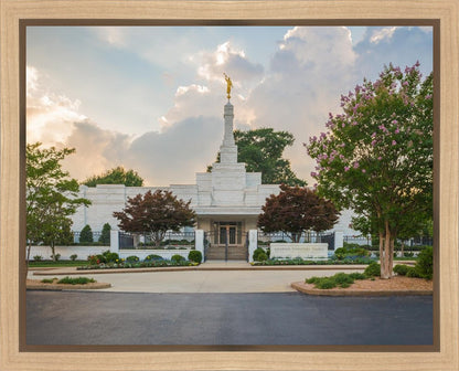 Memphis Temple Glorious Sunset Gallery Wrap