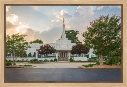 Memphis Temple Glorious Sunset Gallery Wrap