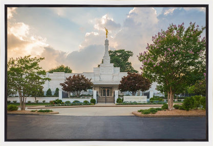 Memphis Temple Glorious Sunset Gallery Wrap