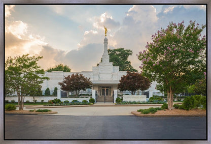 Memphis Temple Glorious Sunset Gallery Wrap
