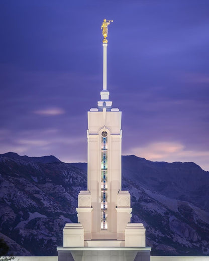 Mount Timpanogos Purple Mountains Gallery Wrap