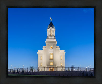 Cedar City Temple Blue Hour Gallery Wrap