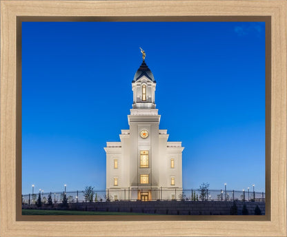 Cedar City Temple Blue Hour Gallery Wrap