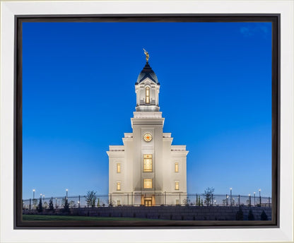 Cedar City Temple Blue Hour Gallery Wrap