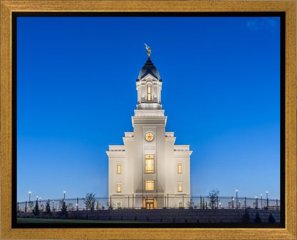 Cedar City Temple Blue Hour Gallery Wrap