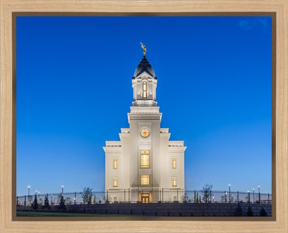 Cedar City Temple Blue Hour Gallery Wrap