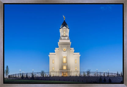 Cedar City Temple Blue Hour Gallery Wrap