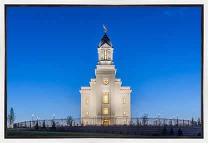Cedar City Temple Blue Hour Gallery Wrap