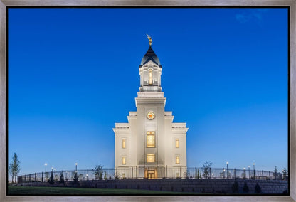 Cedar City Temple Blue Hour Gallery Wrap