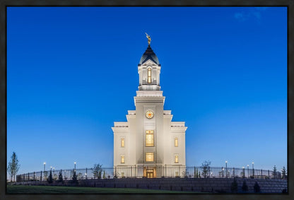 Cedar City Temple Blue Hour Gallery Wrap