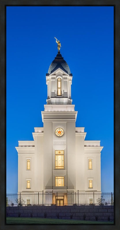 Cedar City Temple Blue Hour Gallery Wrap