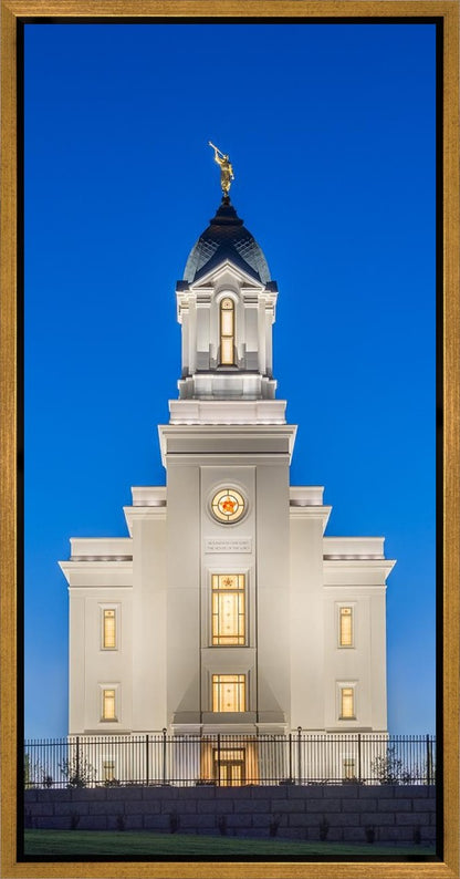 Cedar City Temple Blue Hour Gallery Wrap