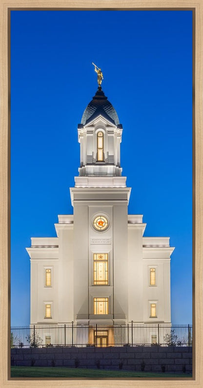 Cedar City Temple Blue Hour Gallery Wrap