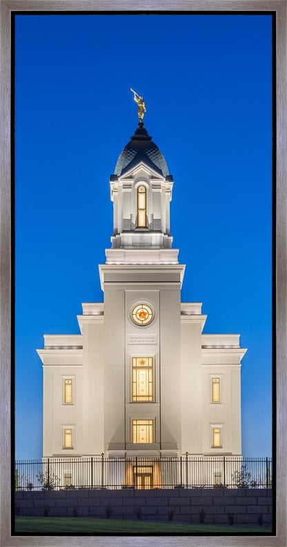 Cedar City Temple Blue Hour Gallery Wrap
