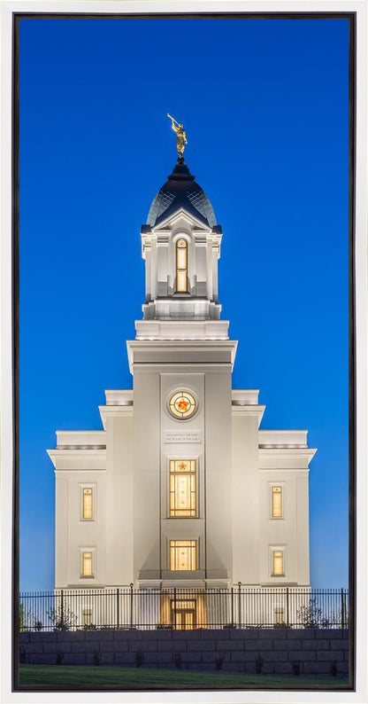 Cedar City Temple Blue Hour Gallery Wrap