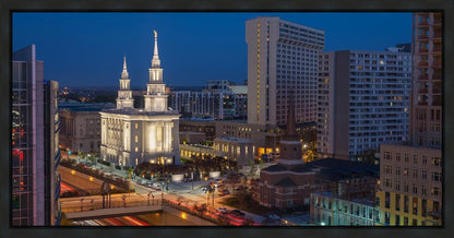 Philadelphia Temple Nightlife Gallery Wrap