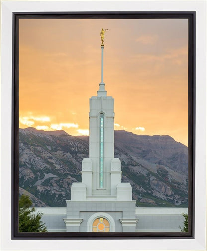 Mount Timpanogos Morning Glory Vertical Gallery Wrap