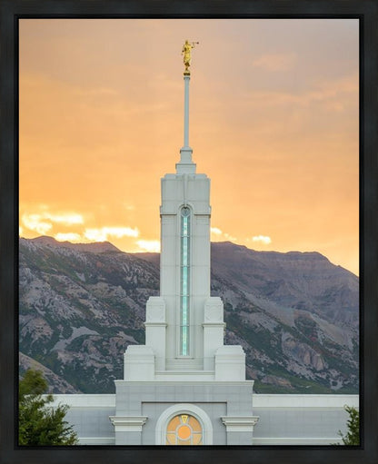 Mount Timpanogos Morning Glory Vertical Gallery Wrap
