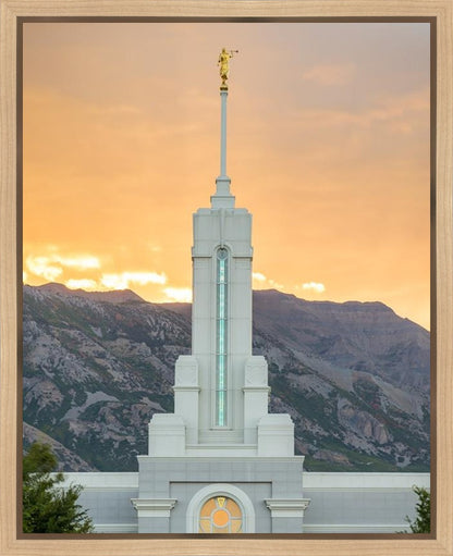 Mount Timpanogos Morning Glory Vertical Gallery Wrap