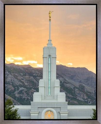 Mount Timpanogos Morning Glory Vertical Gallery Wrap