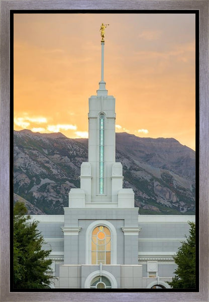 Mount Timpanogos Morning Glory Vertical Gallery Wrap