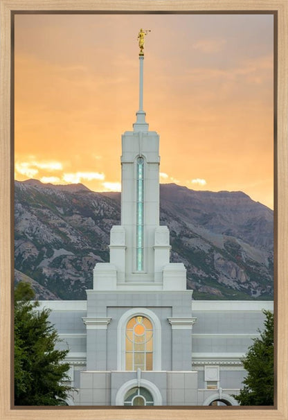 Mount Timpanogos Morning Glory Vertical Gallery Wrap