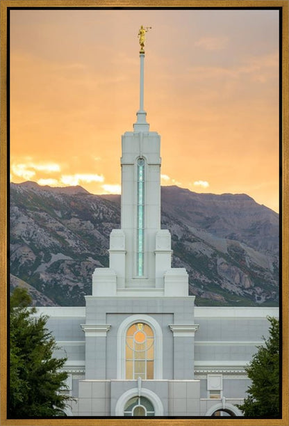 Mount Timpanogos Morning Glory Vertical Gallery Wrap