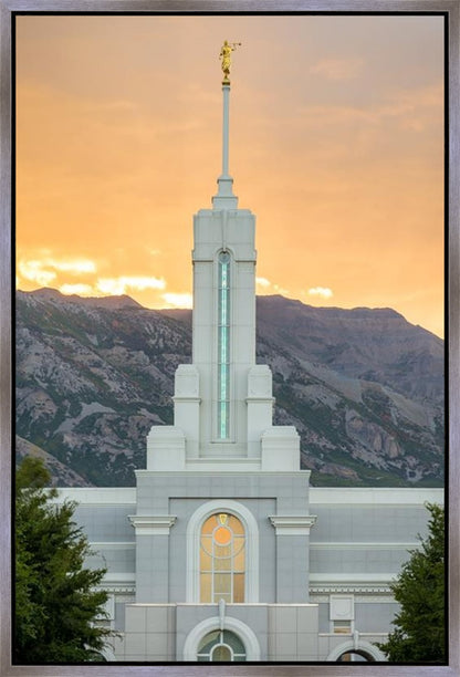 Mount Timpanogos Morning Glory Vertical Gallery Wrap