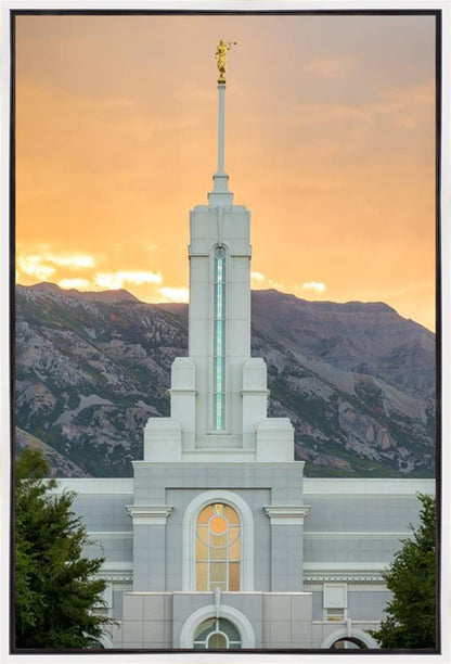 Mount Timpanogos Morning Glory Vertical Gallery Wrap