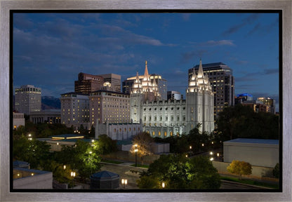 Salt Lake Temple Late Sunset Gallery Wrap