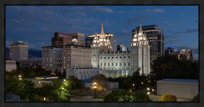 Salt Lake Temple Late Sunset Gallery Wrap