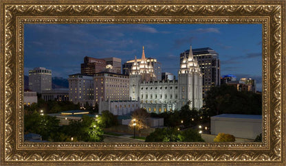 Salt Lake Temple Late Sunset