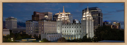 Salt Lake Temple Late Sunset Gallery Wrap