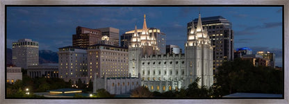Salt Lake Temple Late Sunset Gallery Wrap