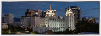 Salt Lake Temple Late Sunset Gallery Wrap