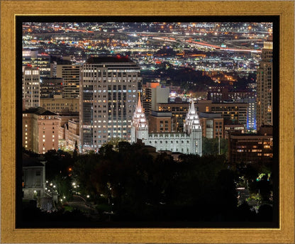 Salt Lake Temple City View Gallery Wrap