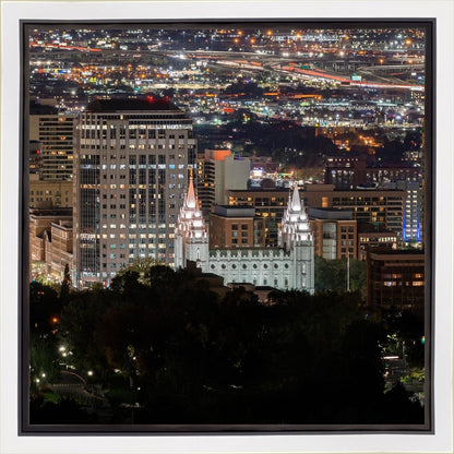 Salt Lake Temple City View Gallery Wrap