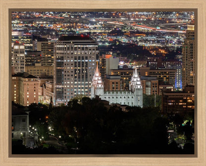 Salt Lake Temple City View Gallery Wrap
