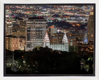 Salt Lake Temple City View Gallery Wrap
