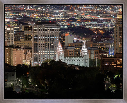 Salt Lake Temple City View Gallery Wrap