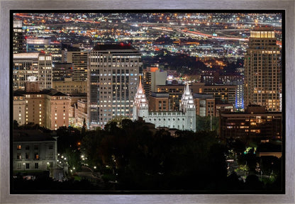 Salt Lake Temple City View Gallery Wrap