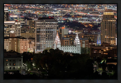 Salt Lake Temple City View Gallery Wrap