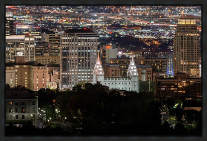 Salt Lake Temple City View Gallery Wrap