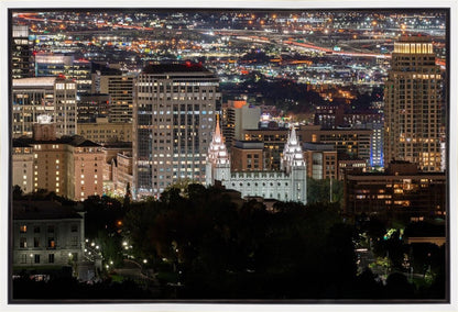 Salt Lake Temple City View Gallery Wrap