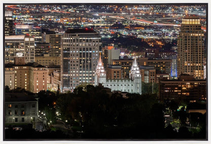 Salt Lake Temple City View Gallery Wrap