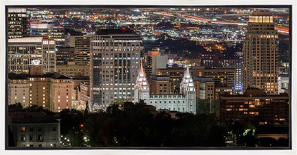 Salt Lake Temple City View Gallery Wrap
