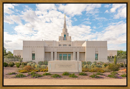 Phoenix Temple Desert Oasis Gallery Wrap