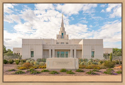 Phoenix Temple Desert Oasis Gallery Wrap
