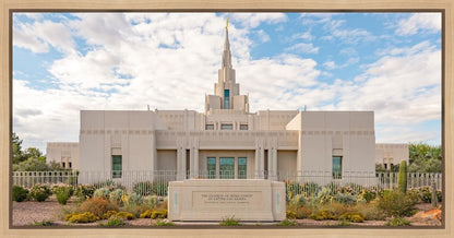 Phoenix Temple Desert Oasis Gallery Wrap