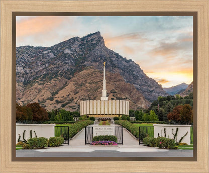 Provo Temple Morning Light Gallery Wrap